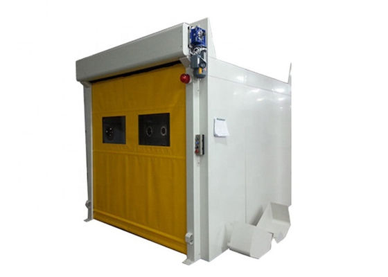 เหล็กเคลือบผงอัตโนมัติ PVC Quick Roll Up Door Air Shower Tunnel