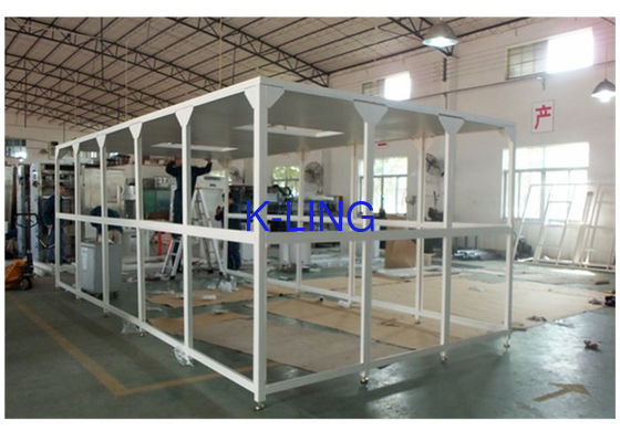 H14 Hepa Filter Softwall Clean Room เหล็กเคลือบผงขนาดที่กำหนดเอง