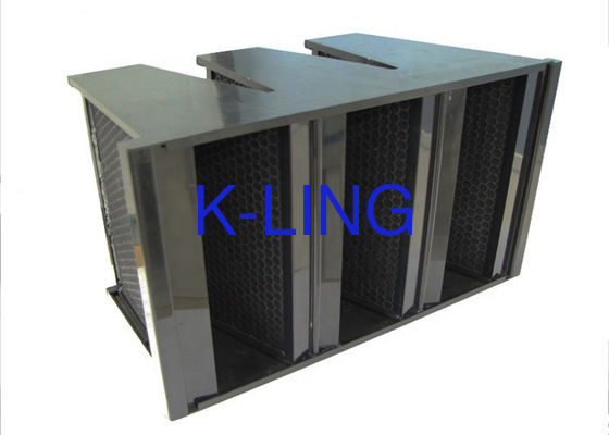 V Cell Activated Carbon Granular Air Filter ขจัดกลิ่นไม่พึงประสงค์ด้วยโครง ABS