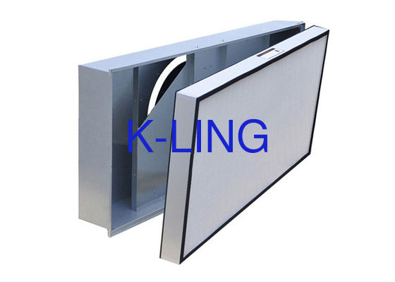 FFU Clean Room ไฟเบอร์กลาส H12 H13 H14 U15 U16 ตัวกรองอากาศ HEPA แบบจีบ / ตัวกรองทดแทน FFU