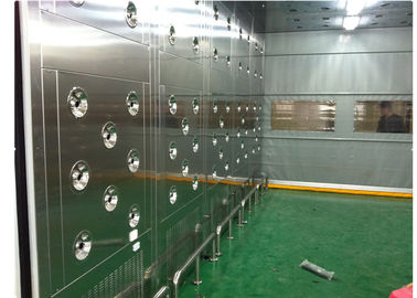 Custom Class 10000 Clean Room Air Shower ผ่านอุโมงค์ด้วยประตูอัตโนมัติ