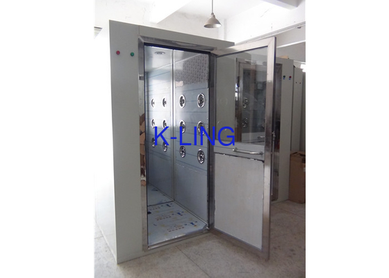 Electronic Interlock Cleanroom Air ฝักบัวอุโมงค์ HEPA Air Shower Room